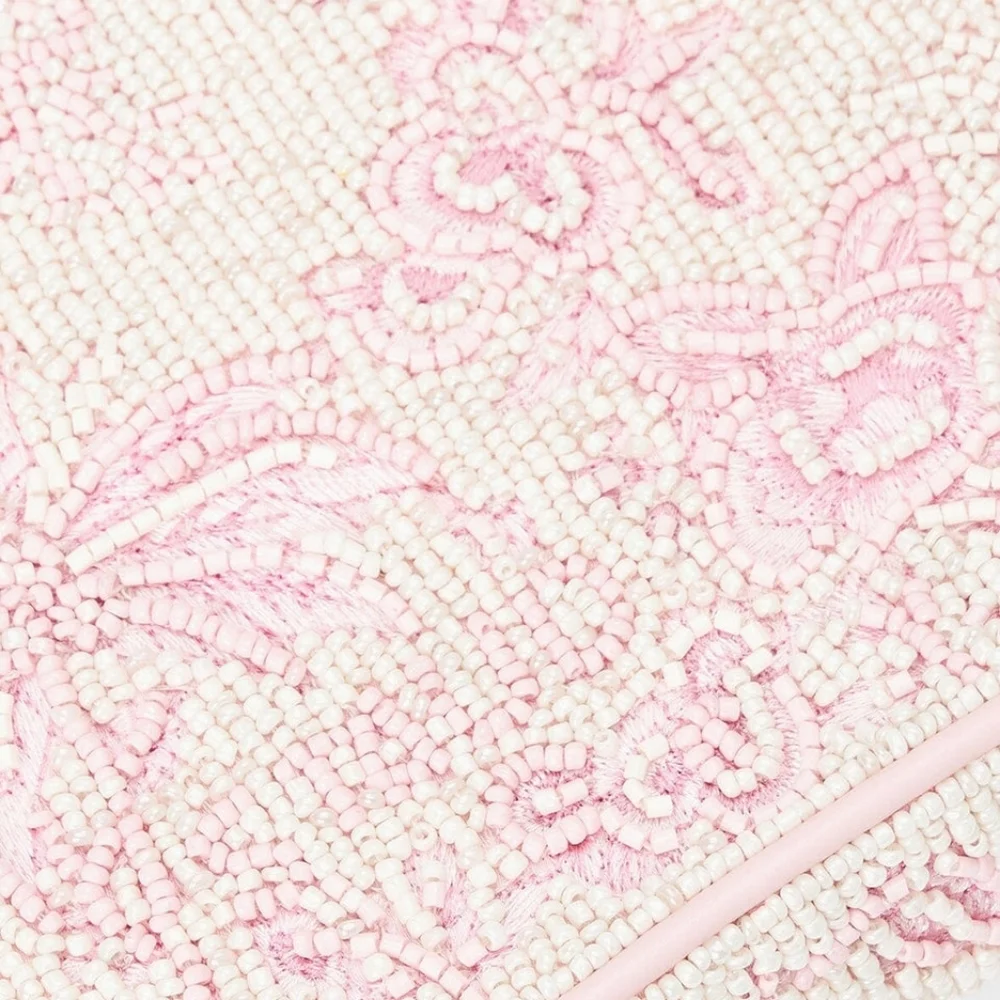 Staud TOMMY BEADED BAG IVORY CHERRY BLOSSOM TOILE - Picture 11 of 11